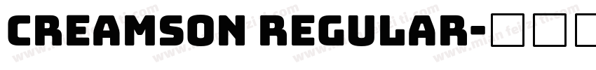 Creamson Regular字体转换